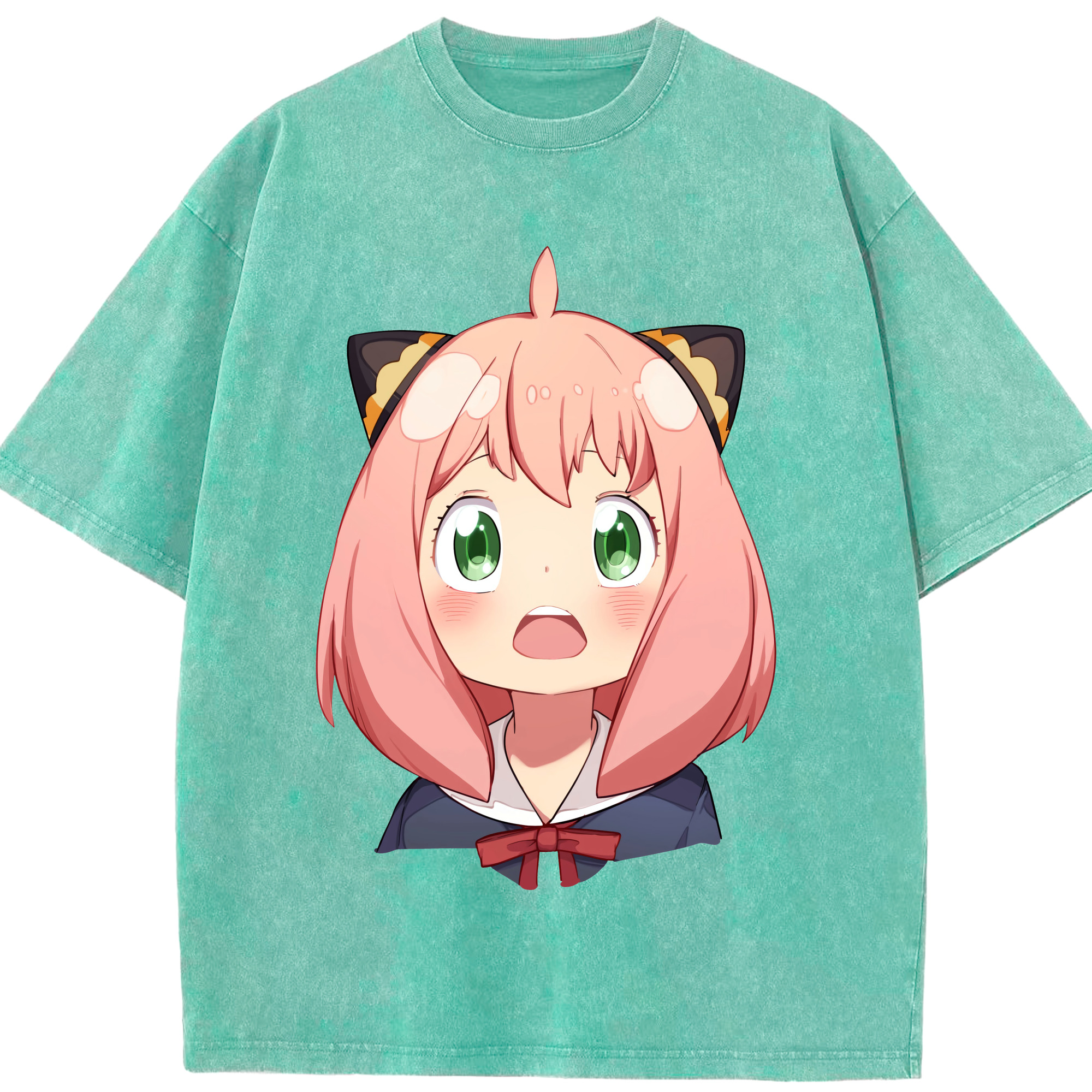 （画像用） SPY×FAMILY间谍家家酒 綿100% ヴィンテージ風 半袖Tシャツ（フロントプリント）